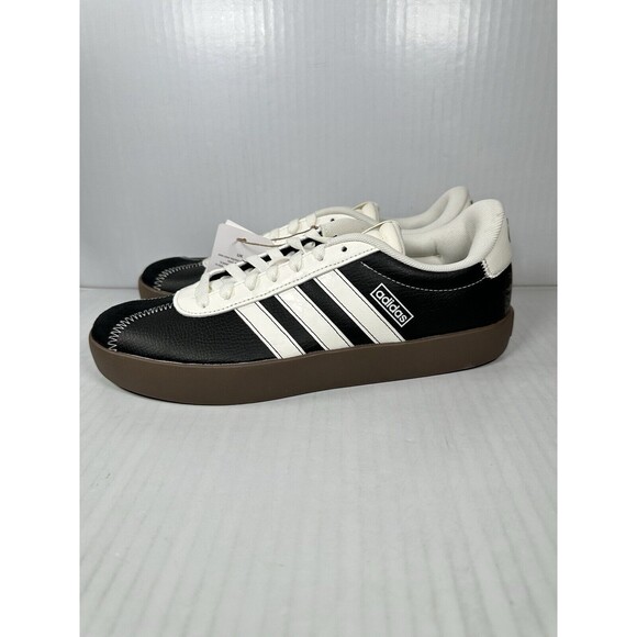 Size 9 Mens ADIDAS VL COURT 3.0 Core Black White Skateboard Shoes JH8628 NEW - Picture 3 of 10